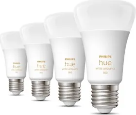 Philips Hue White Ambiance - E27 pærer - 4-pak