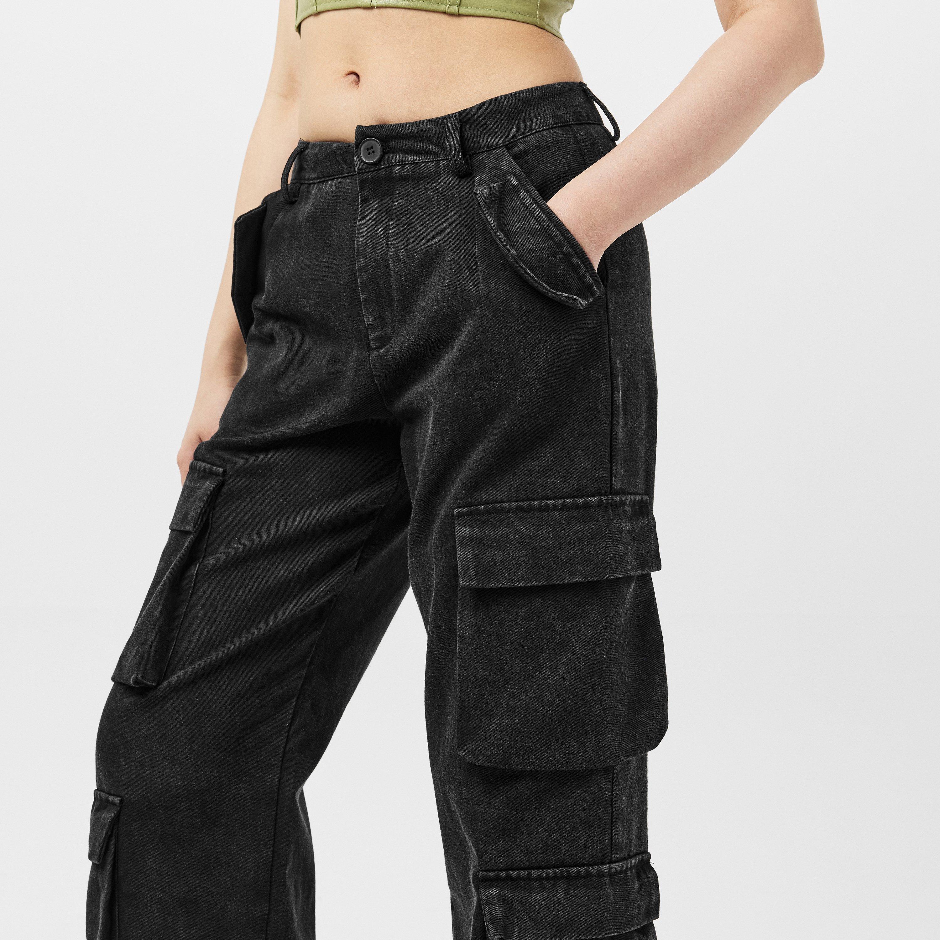Missy Empire ME High Waist Cargo Trousers Womens
