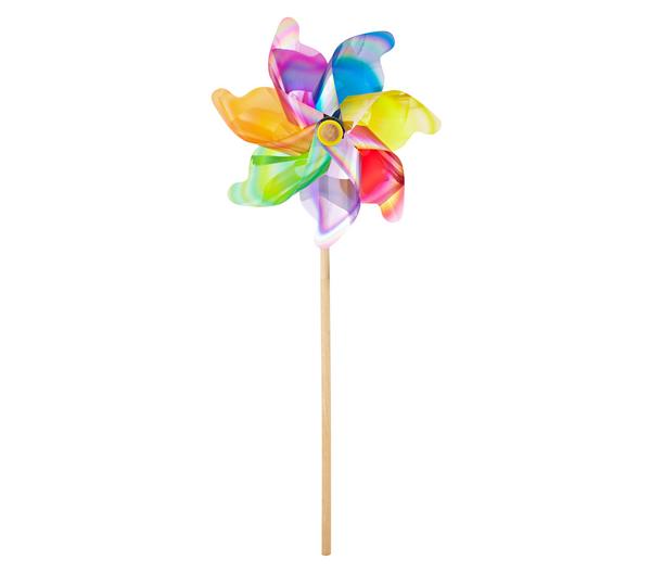 Windrad mit Lichtreflektion, bunt