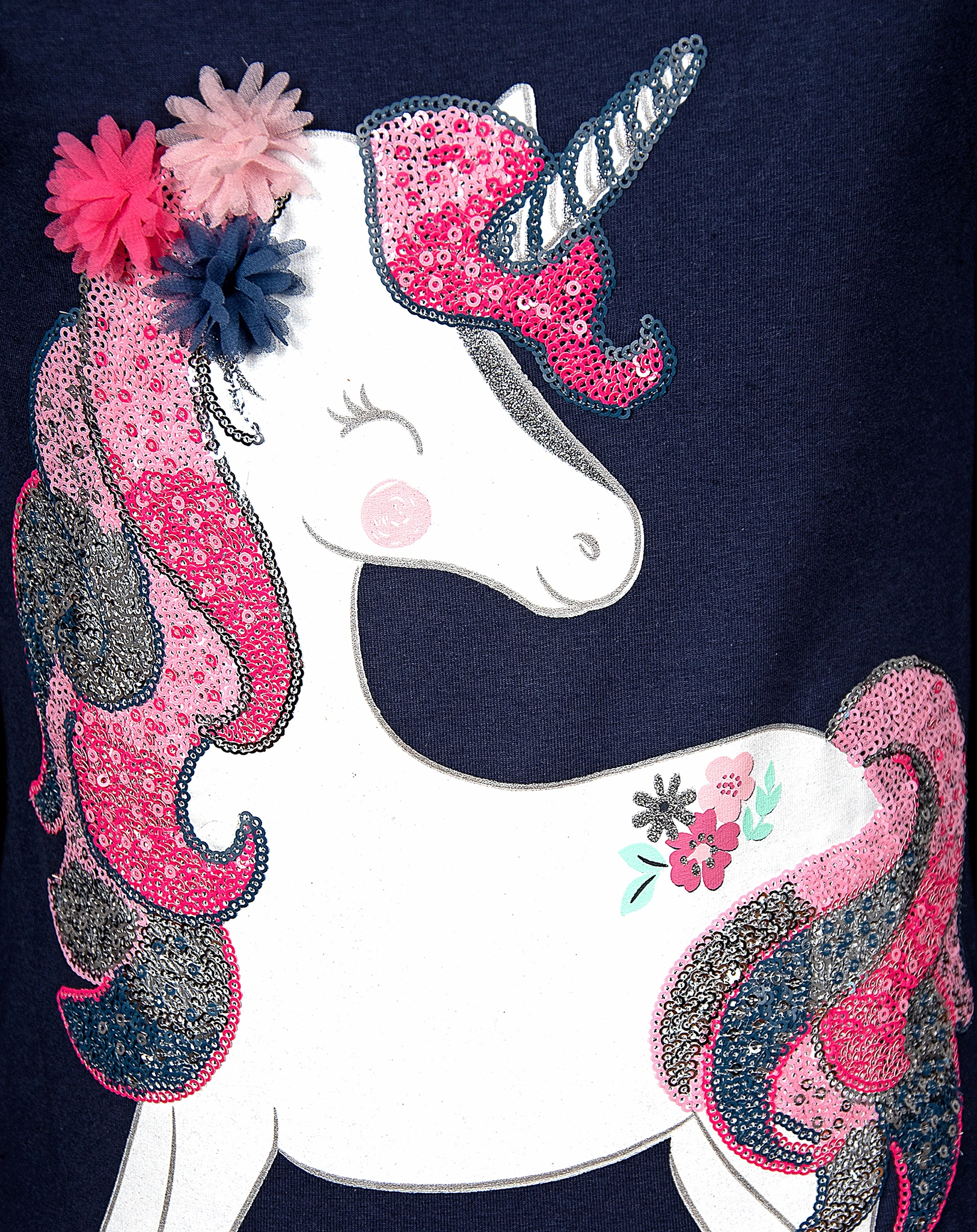 Kurzarmkleid HAPPY UNICORNS in pink