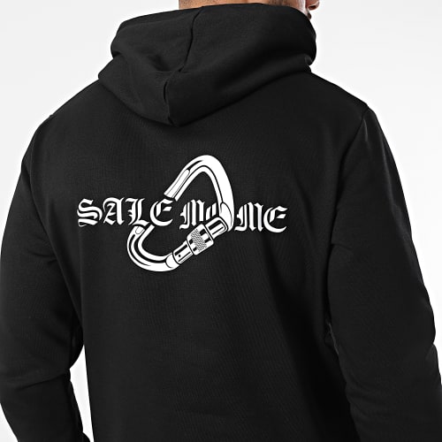 Sweat Capuche Mousqueton Noir Blanc