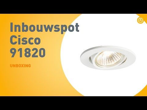Moderne inbouwspot wit kantelbaar - Cisco