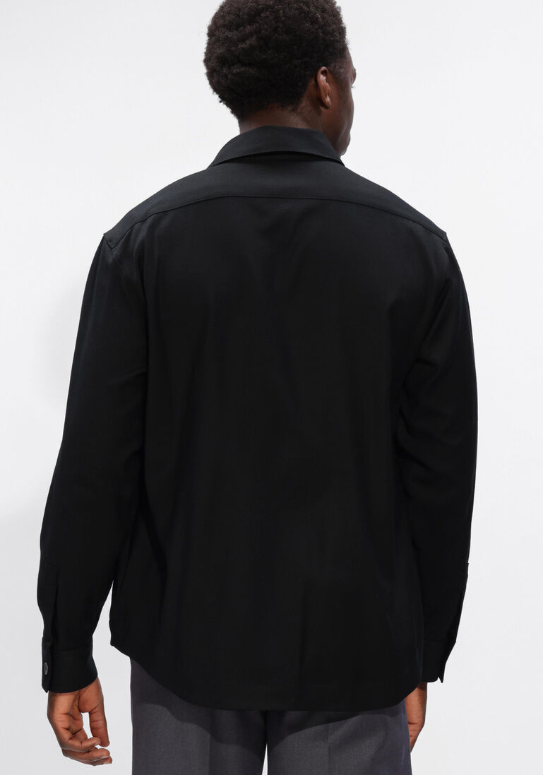 zwarte xacus overshirt 91155 154ml