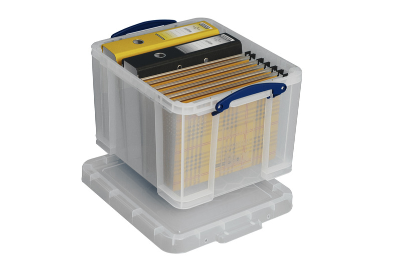 Really Useful Box Aufbewahrungsbox, 35 l, transparent