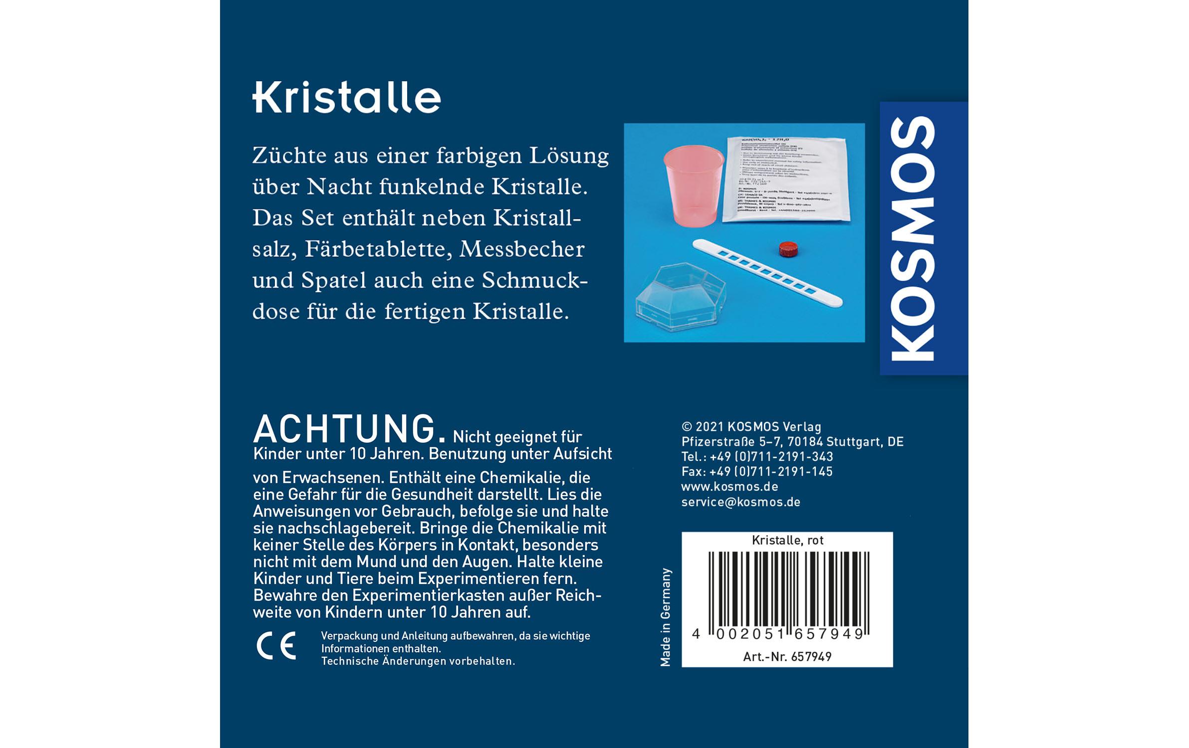 Experimentierkasten Rote Kristalle selbst züchtenSpannende Experimente erleben