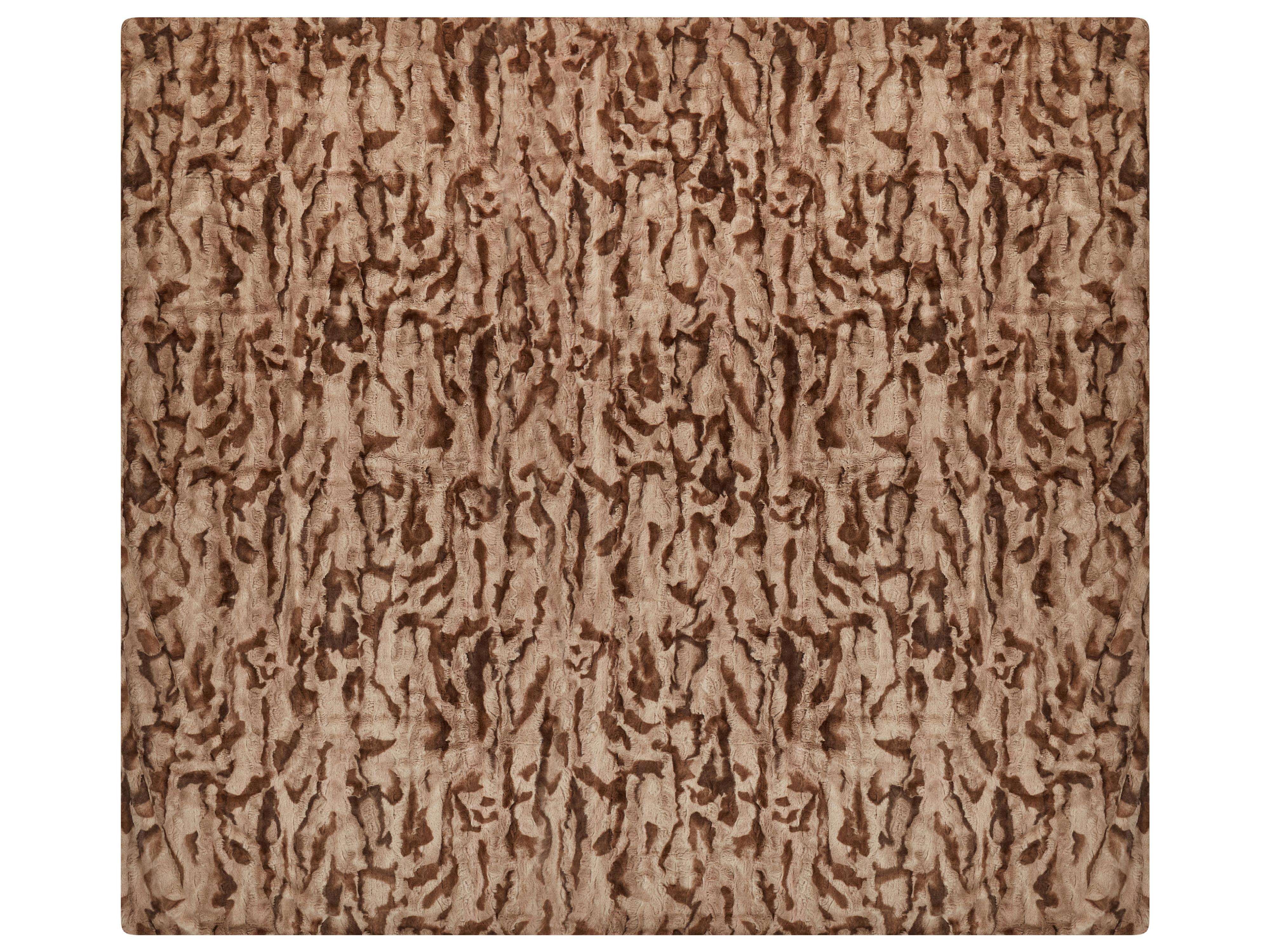Plaid BAKIRA Nepbont 200 x 220 cm Bruin