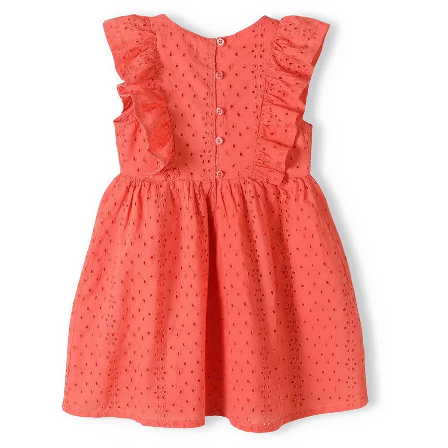MINOTI Kleid mit Flügerärmeln Orange