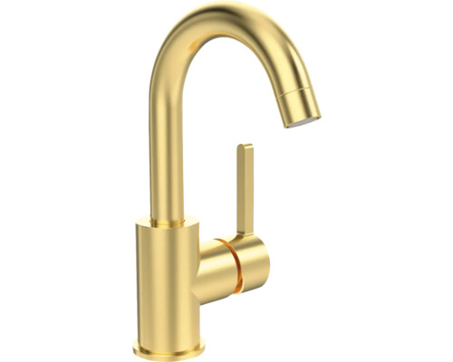 Jungborn OMEGA wastafelkraan, DVGW gecertificeerd, mat goud
