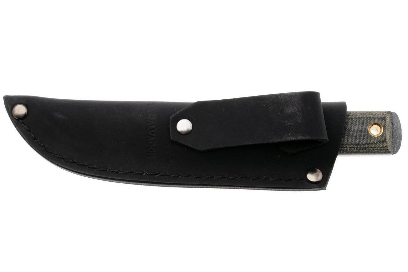 Condor Woodlaw Knife CTK248-4HC Brut De Forge 1075, Green Micarta, vaststaand mes