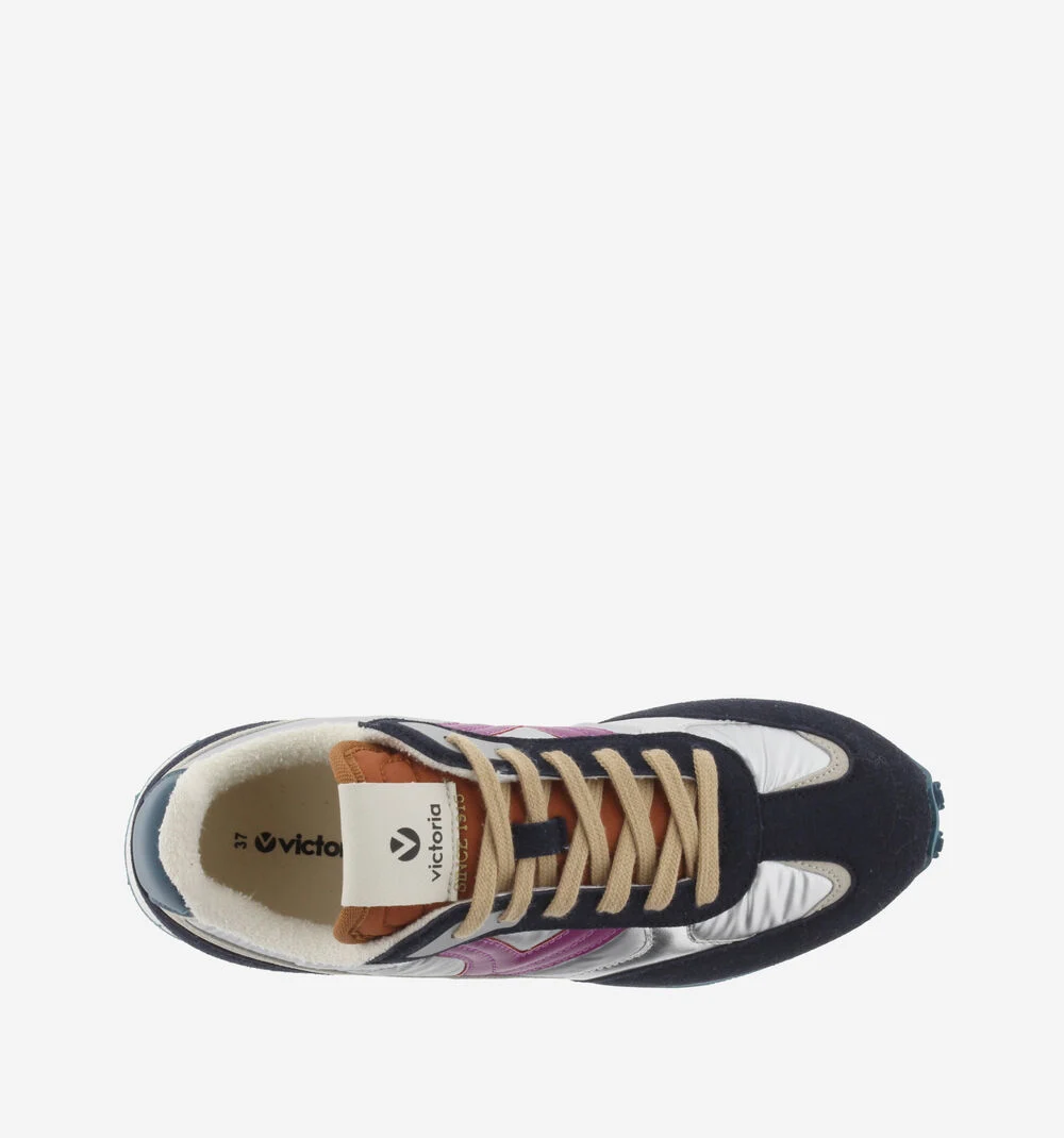 GALAXIA NYLON MÉTAL MULTICOLORE Baskets métallisées pour femmes MARINO