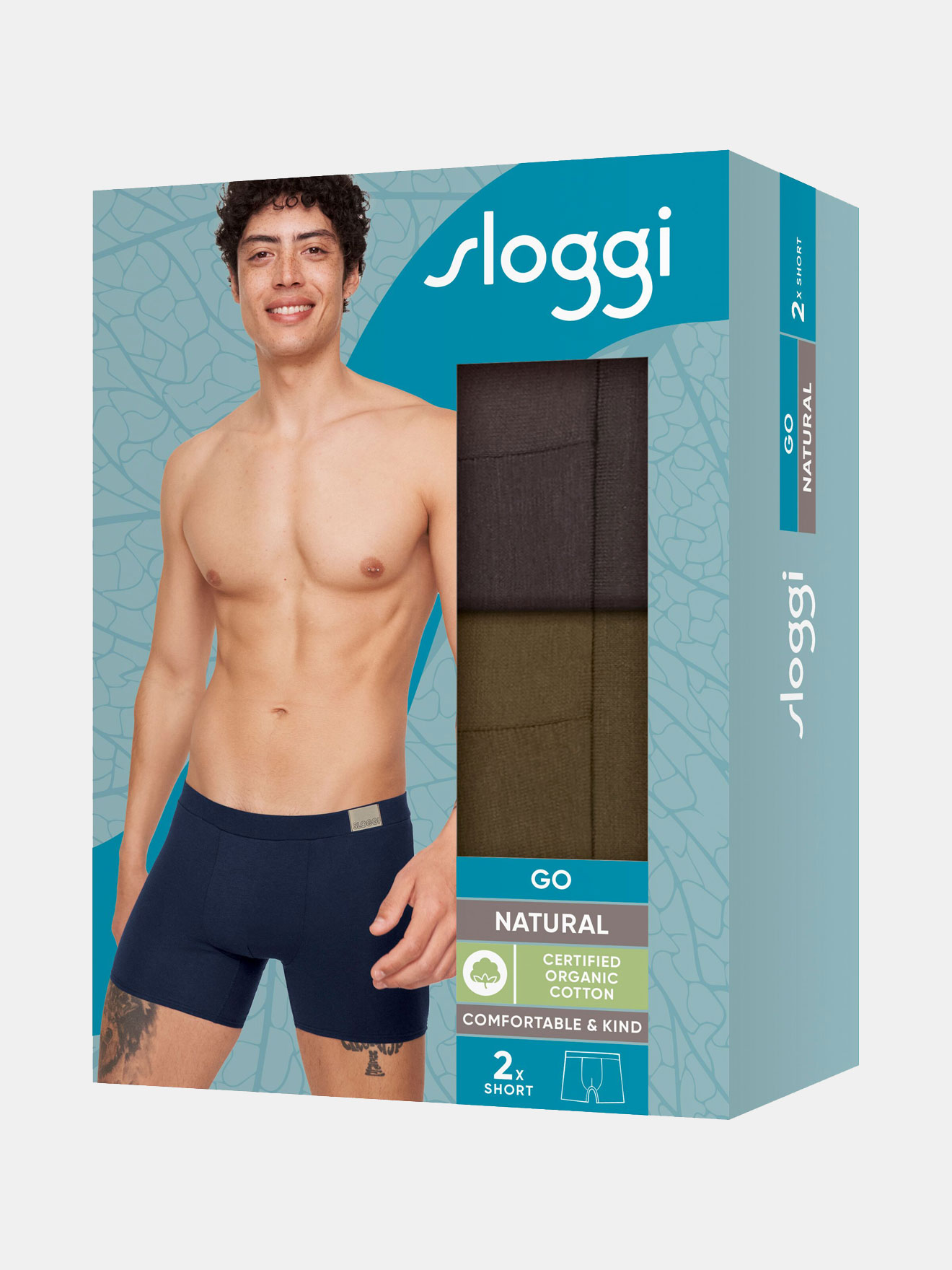 Lot de 2 boxers GO Natural Short