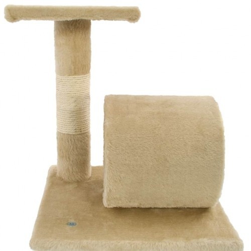 Poste arranhador bege para gatos