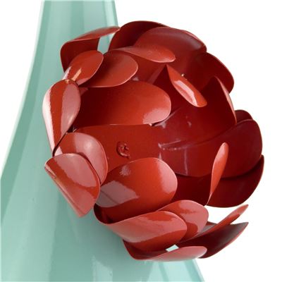 Vase métal fleur 3D