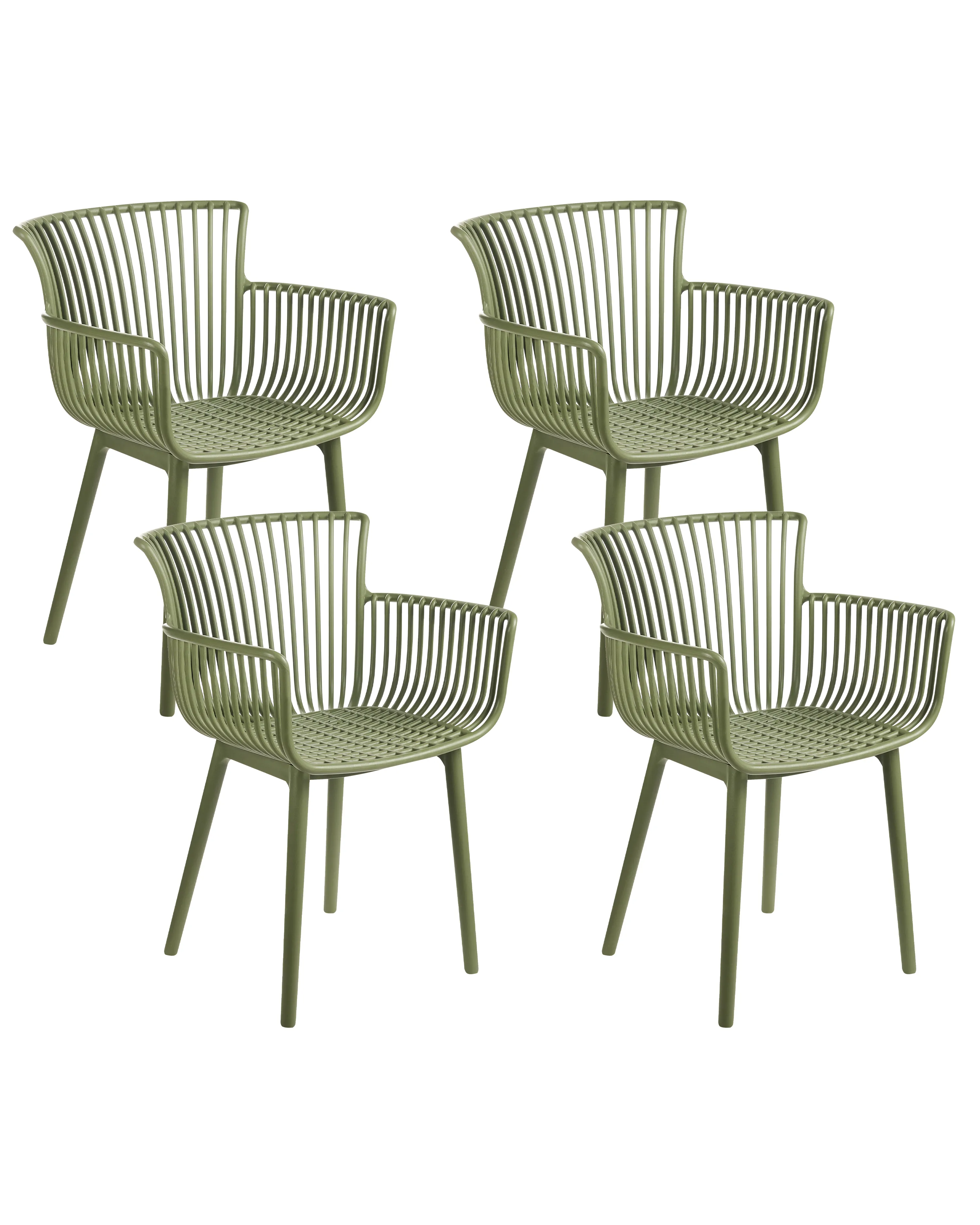 Set van 4 tuinstoelen PESARO Groen