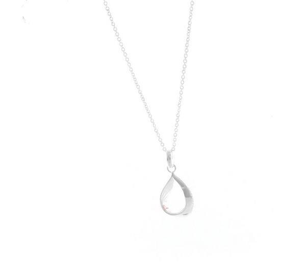 Unique And Co Ladies Unique And Co 925 Sterling Silver CZ Necklace