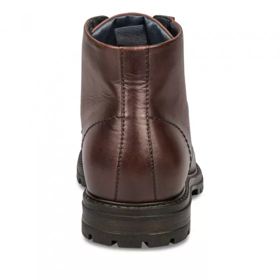Bottines MARRON DENIM SIDE CUIR