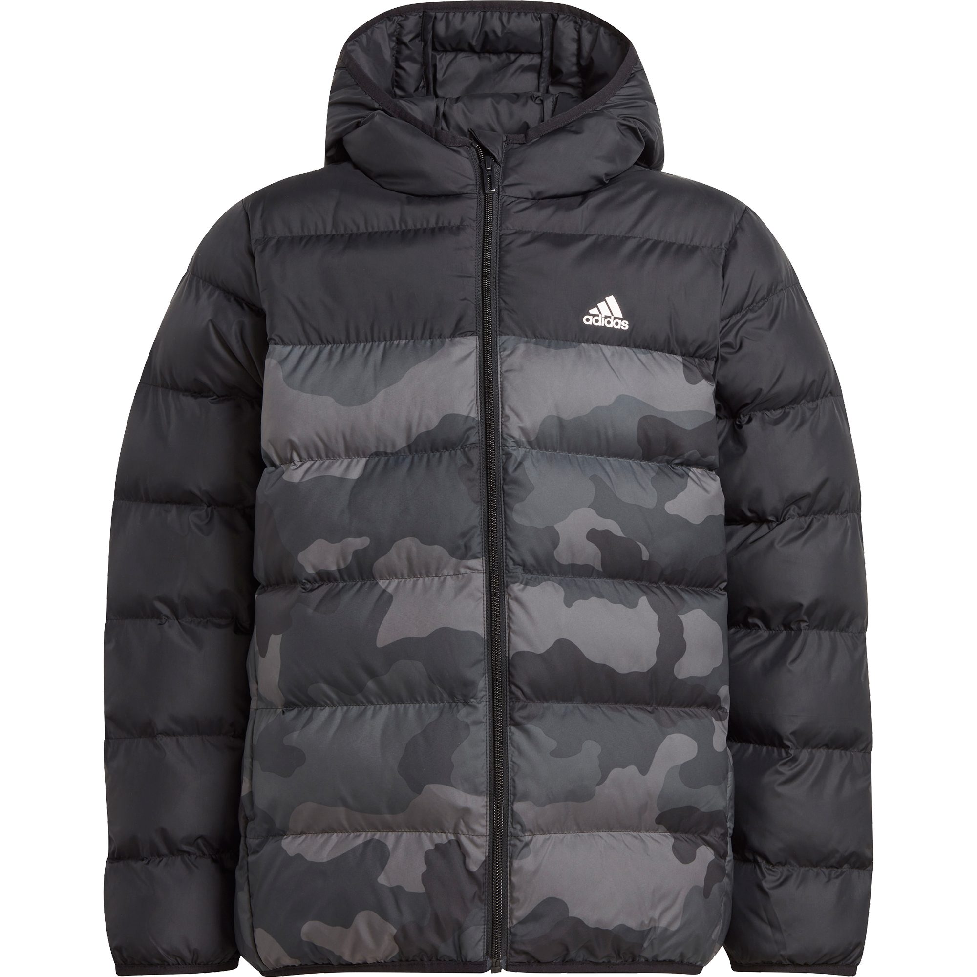 adidas Synthetic Down Allover Print Jacke Kinder schwarz