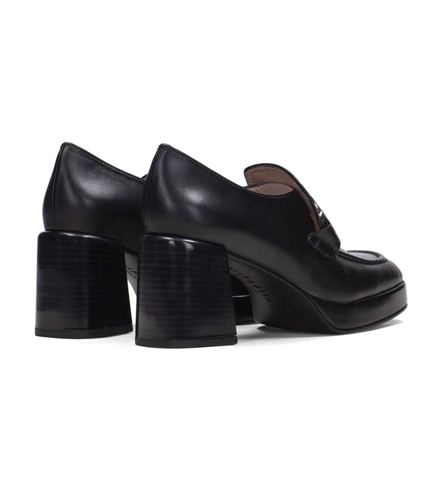 Sapatos Hispanitas Tokyo em couro preto - Altura do salto: 7 cm -