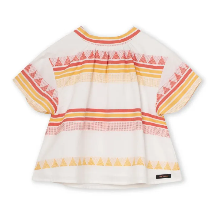 A Monday in Copenhagen Blouse Liane Pineapple | Blanc
