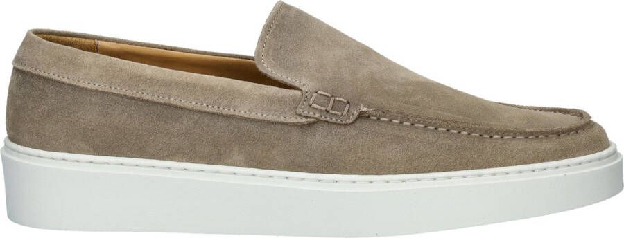 Giorgio Heren Instappers Taupe Stijlvol Model Beige Heren