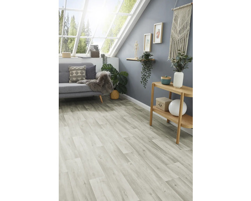 Maxima PVC vloer, plankenlook, witgrijs, 109S, 200 cm breed (per meter verkocht)