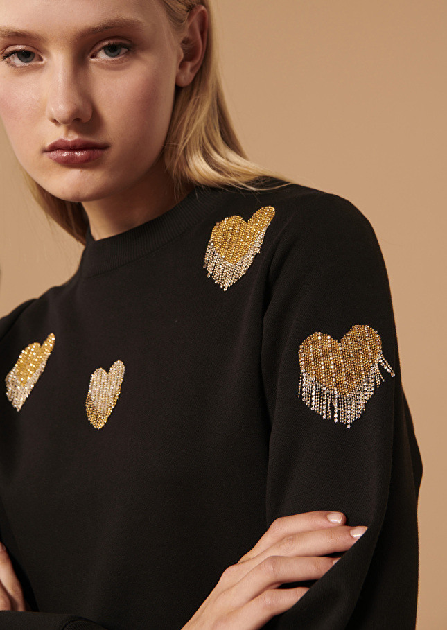 Pull Pulsionnoir en jersey