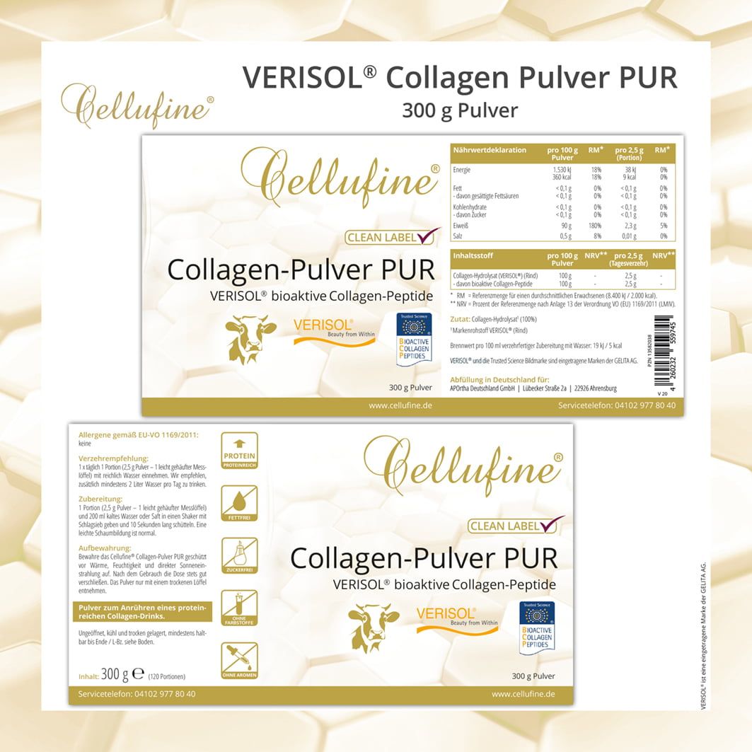 Cellufine® VERISOL® Collagen-Pulver PUR - Dose