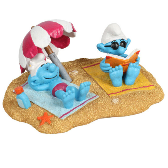 Décoration pour aquarium Schtroumpfs Plage
