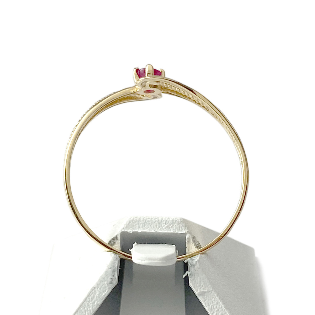 Bague d'occasion or 750 jaune rubis