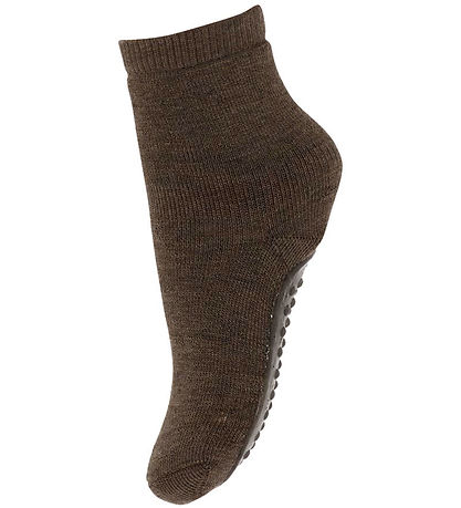 MP Strømper - Uld - AntiskRød - Brown Melange