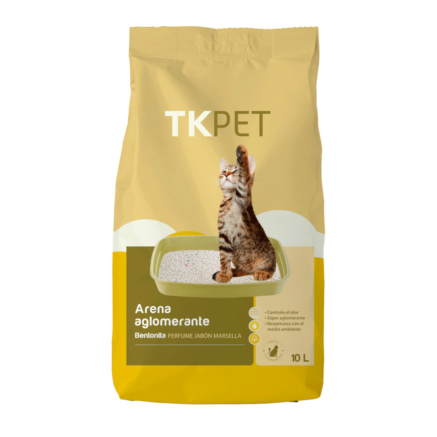 10 L TK-Pet Areia Aglomerante de Bentonita e Marselha para Gatos