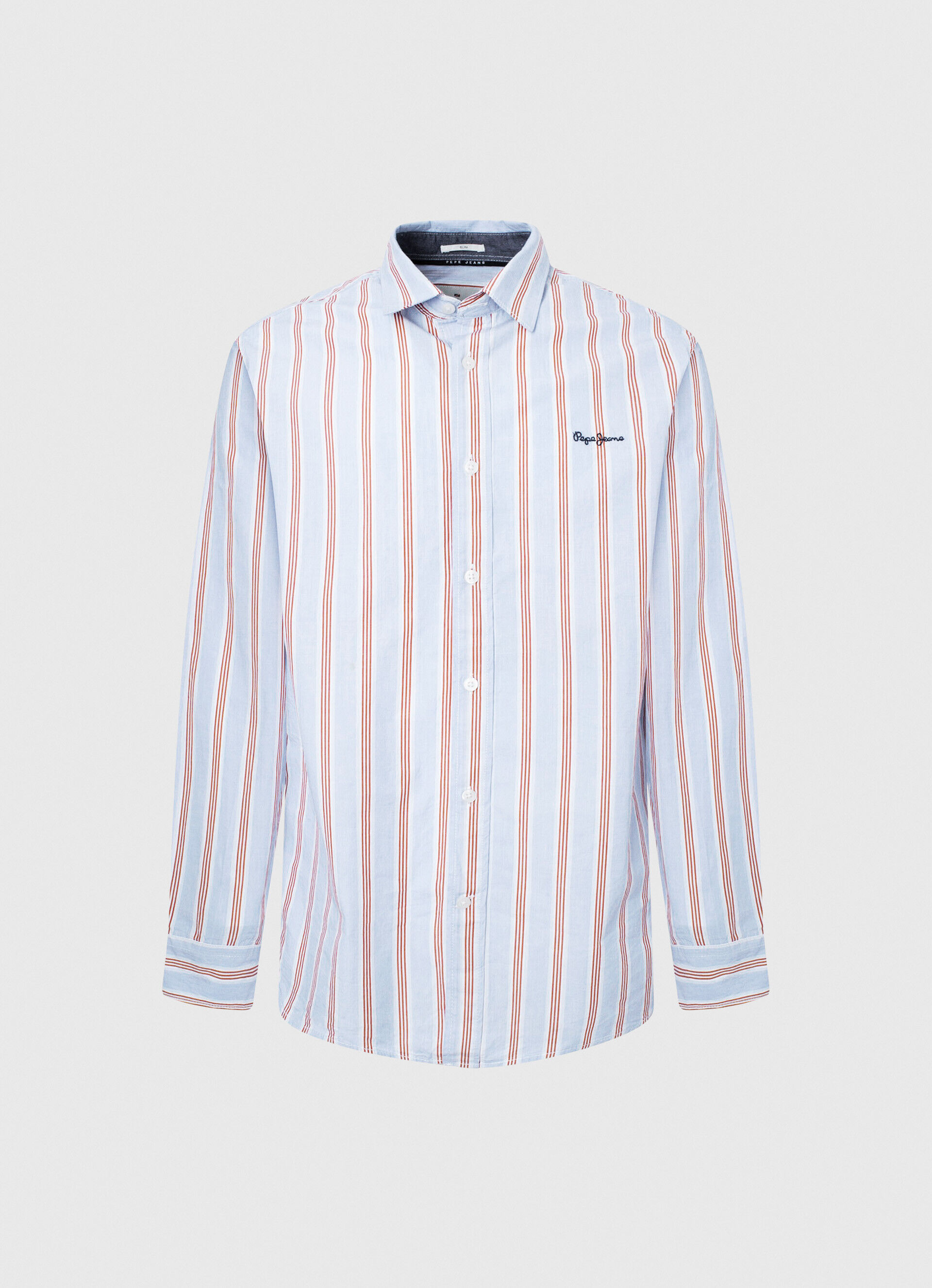 CAMISA FIL A FIL LISTER FIT SLIM - vermelho estúdio