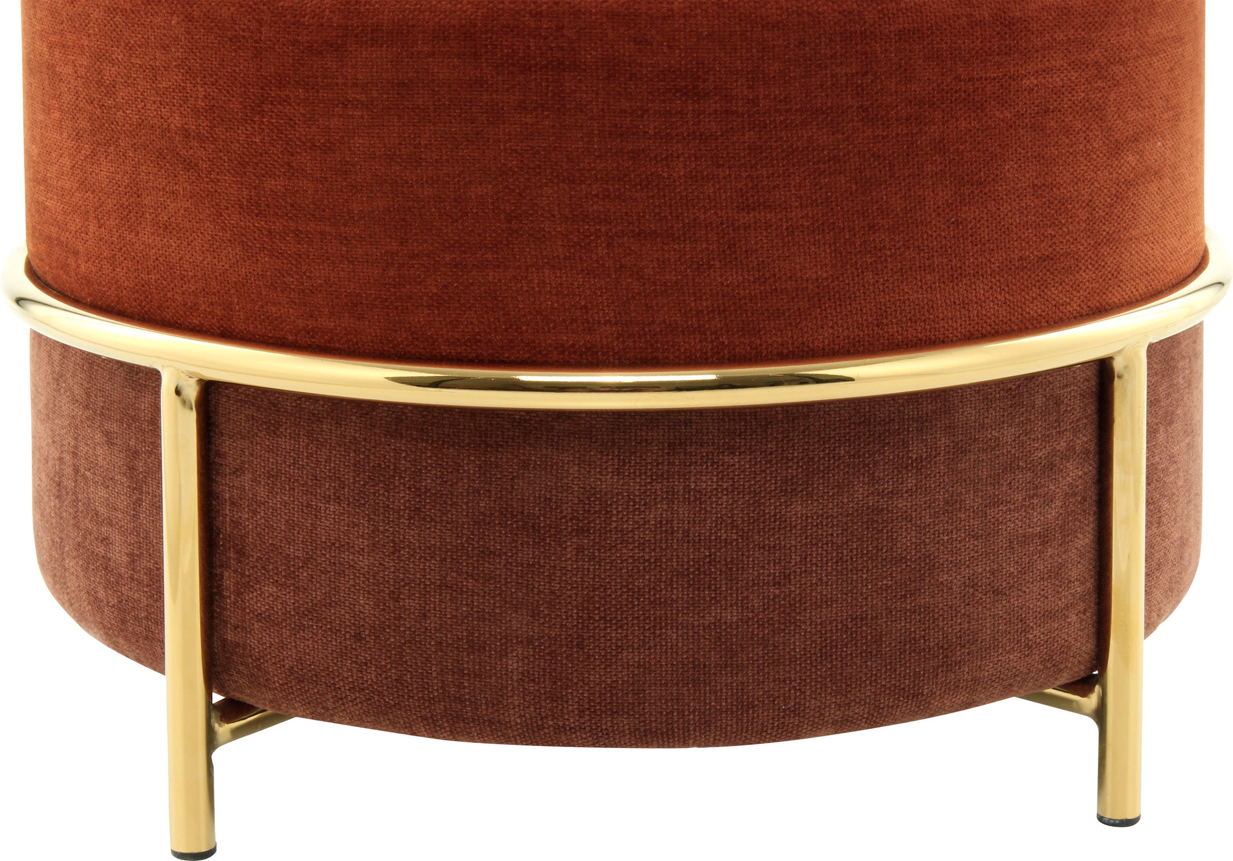 Kayoom Sitzhocker »Hocker Matilda 225, Komfortable runde Form, Gemütlicher Design-Hocker« 1 Stk. tlg. samtweich, elegant, gepolstert, grosse Sitzfläche