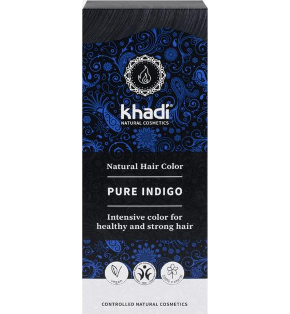 Khadi Haarkleur pure indigo (100 gr)