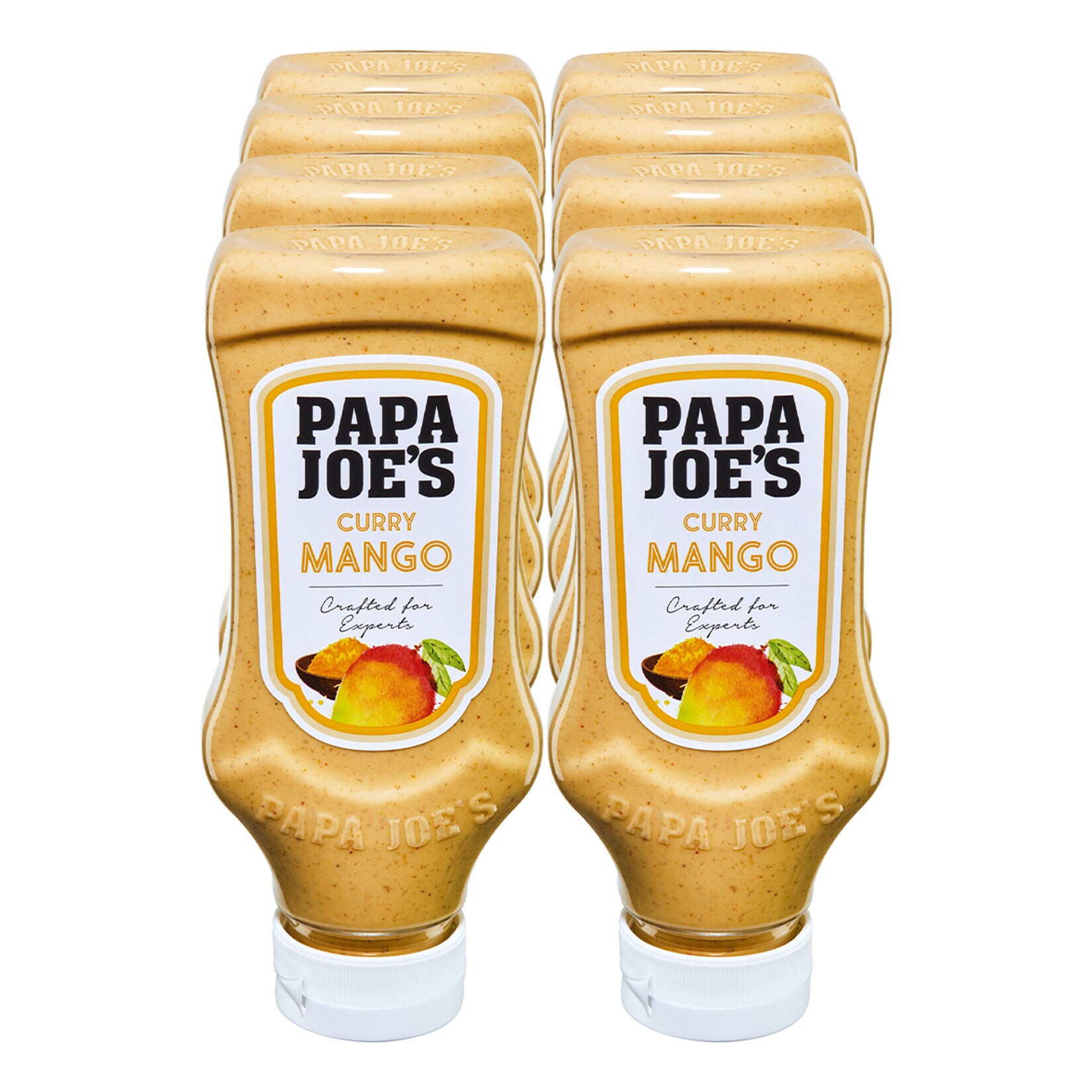 Papa Joes Curry-Mango Sauce 300 ml, 8er Pack