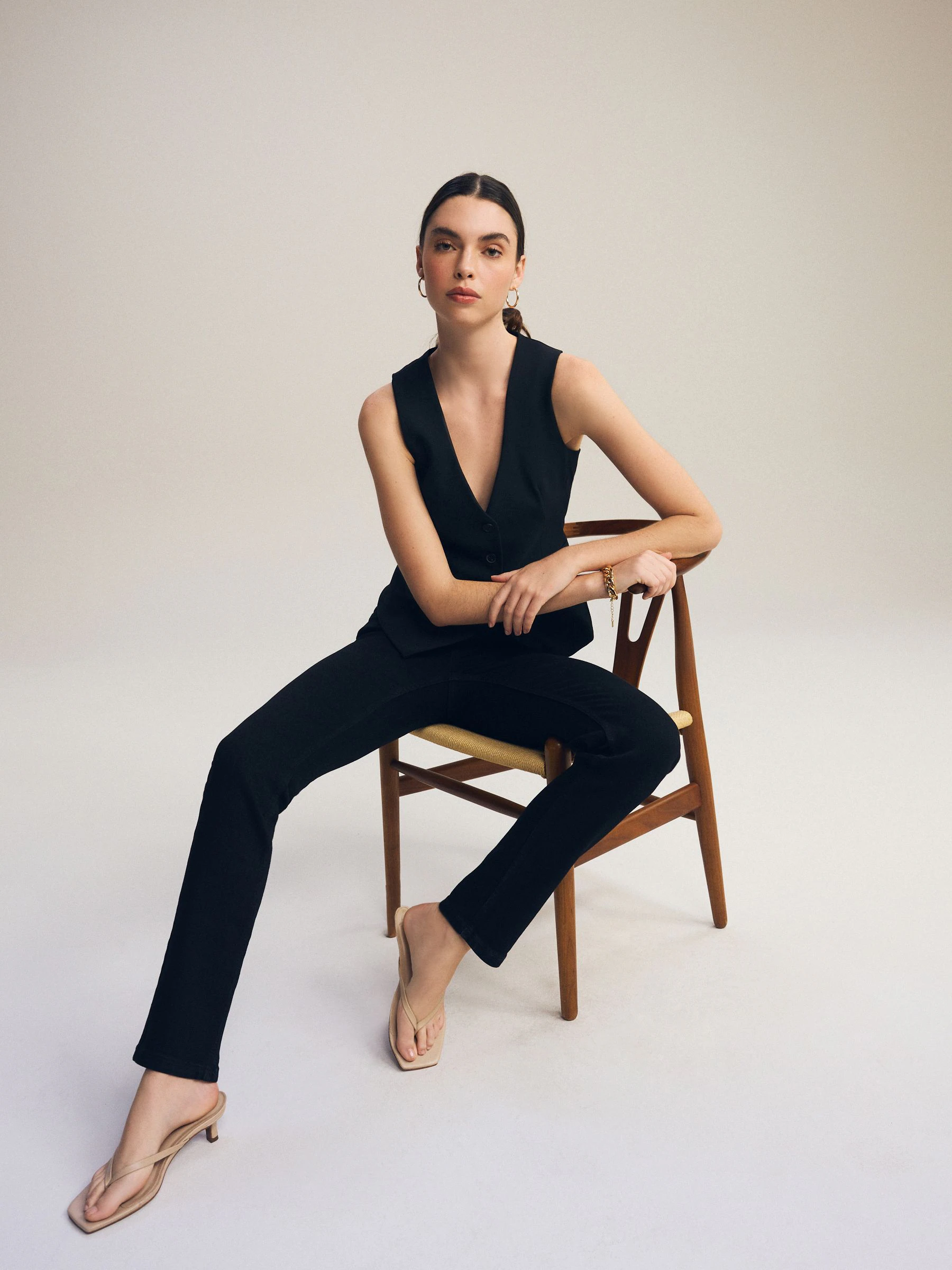 Zwart - Superzachte slim-fit jeans