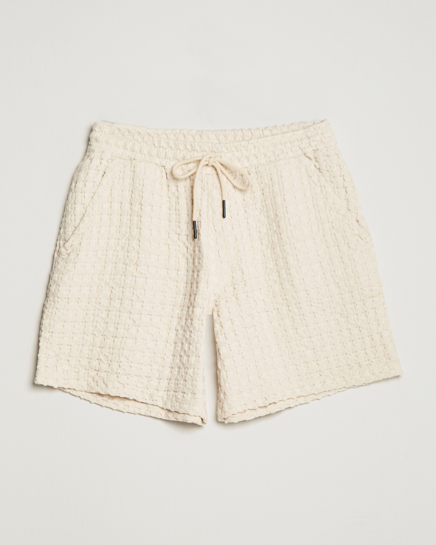 OAS Porto Waffle Shorts Ecru