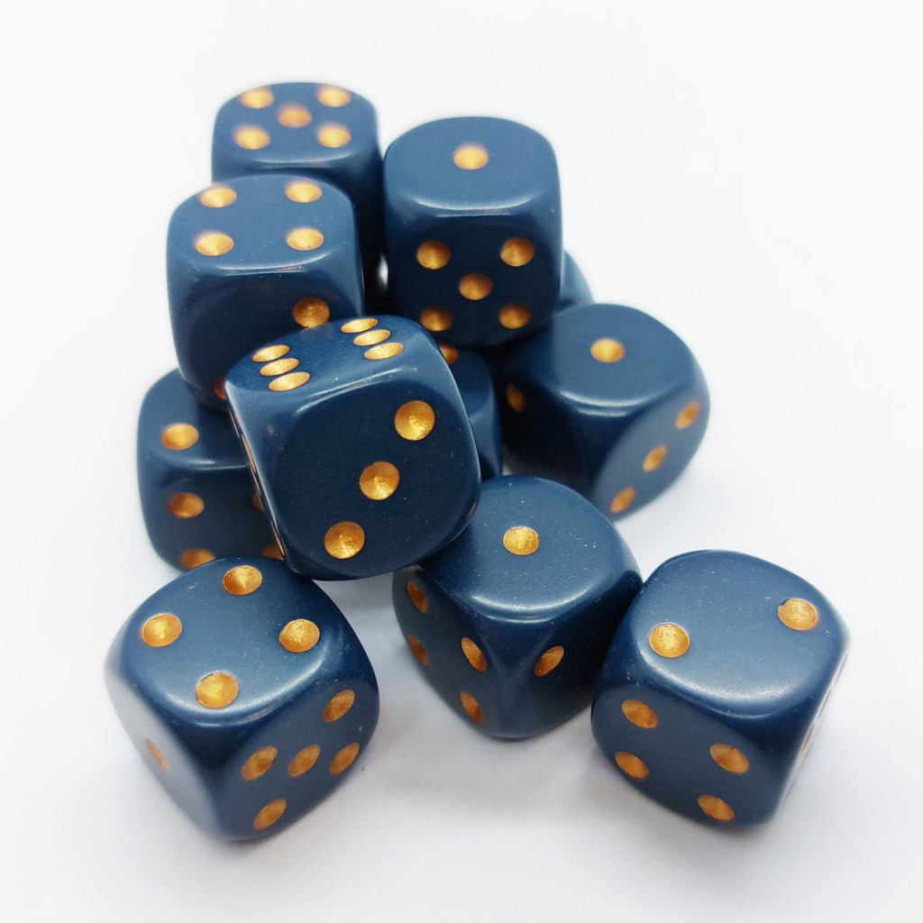 Set de 12 Dés 6 Faces Chessex : Opaques