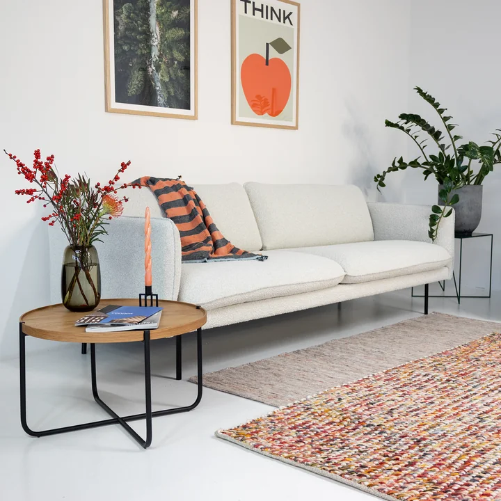 Studio Zondag - Licht Coffee Table Ø 60 cm, walnuss / schwarz