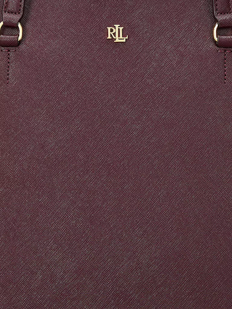LAUREN RALPH LAUREN Ledertasche - Shopper KARLY TOTE Large dunkelrot