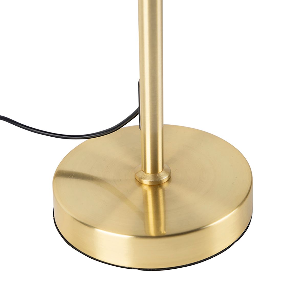 Tafellamp goud verstelbaar met kap wit 35 cm - Parte