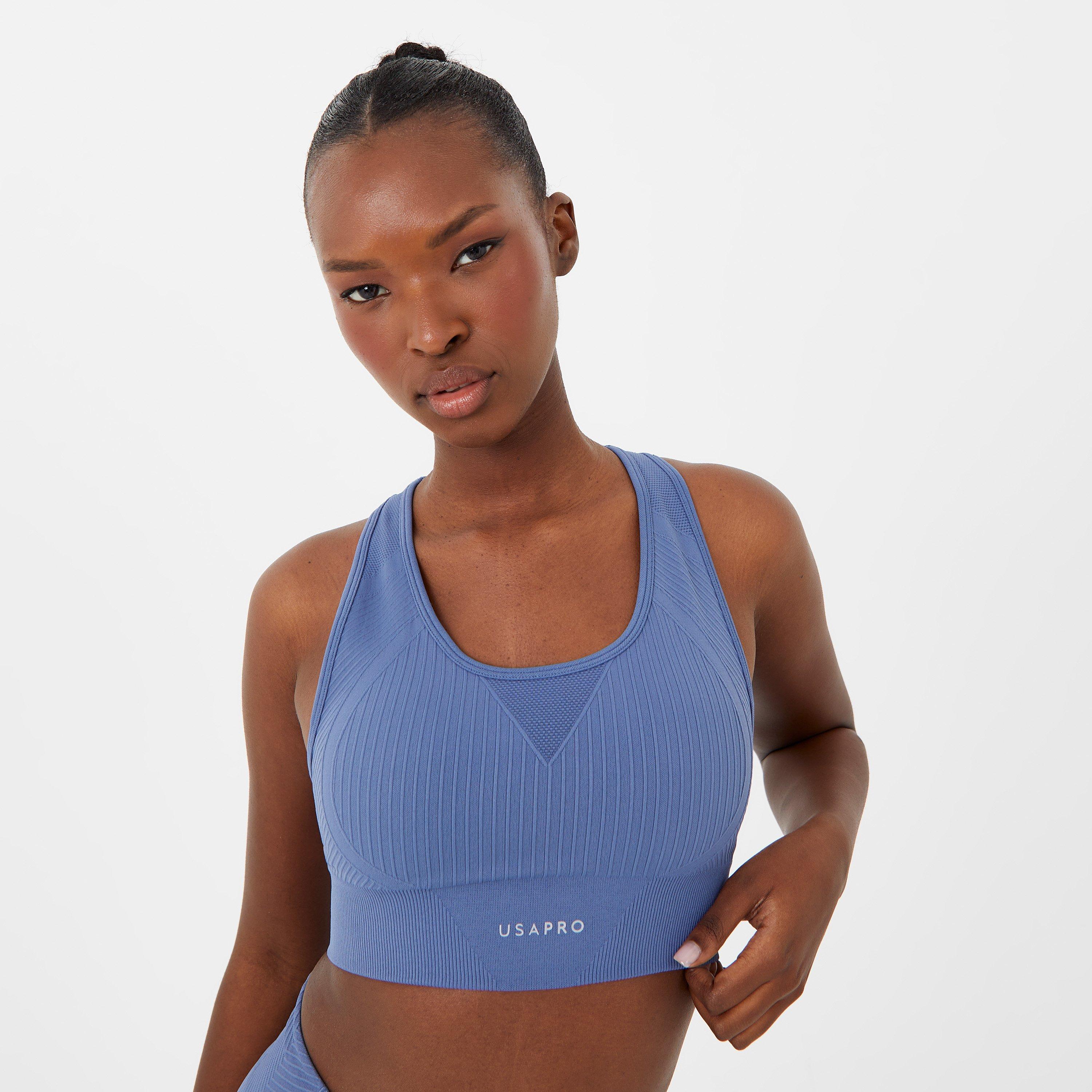 USA Pro UP Seamless Crop Sports Bra