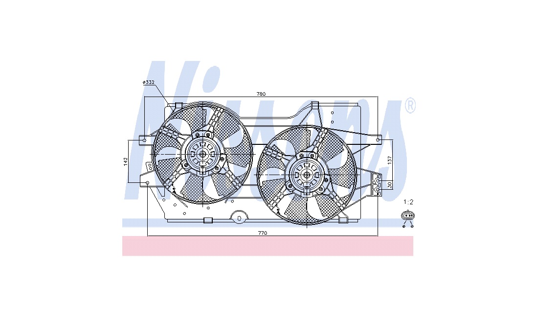 Ventilator, motorkøling