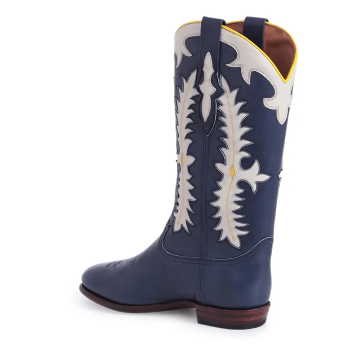 Shiloh Heritage Boots Texas Calf | Bleu foncé
