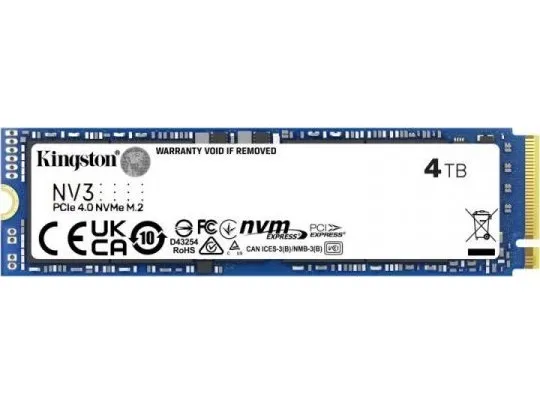 Kingston NV3 - SSD - 4 TB - intern - M.2 2280 - PCIe 4.0 x4 (NVMe)