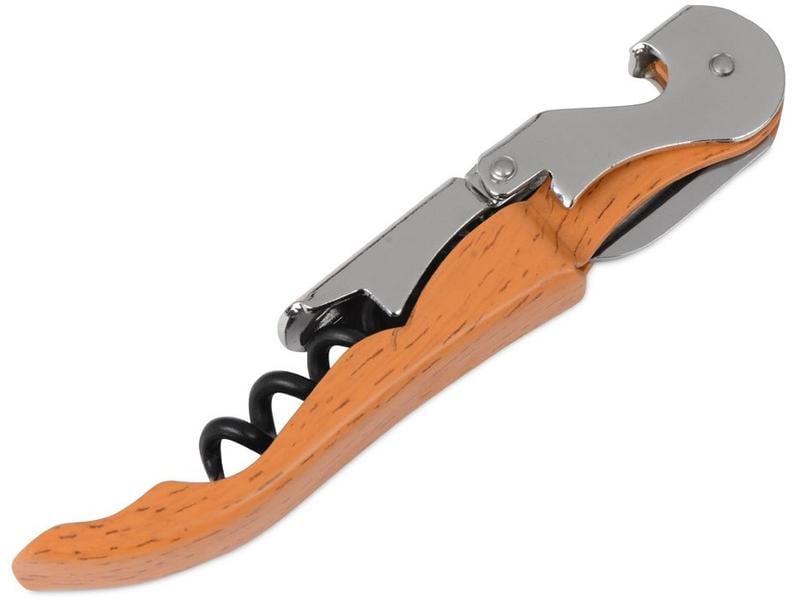 Pulltex Korkenzieher Wood Braun Zapfenzieher mit Holz Effekt