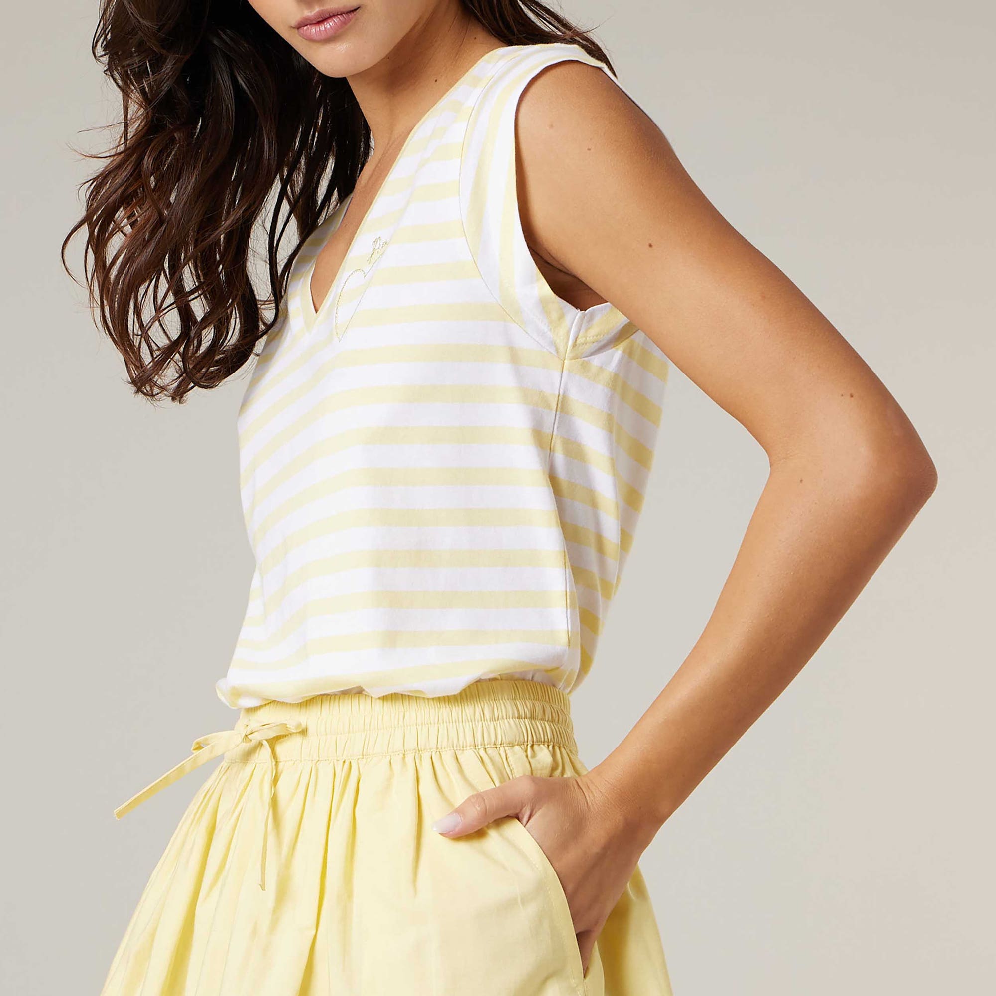 T-shirt Femme jaune
