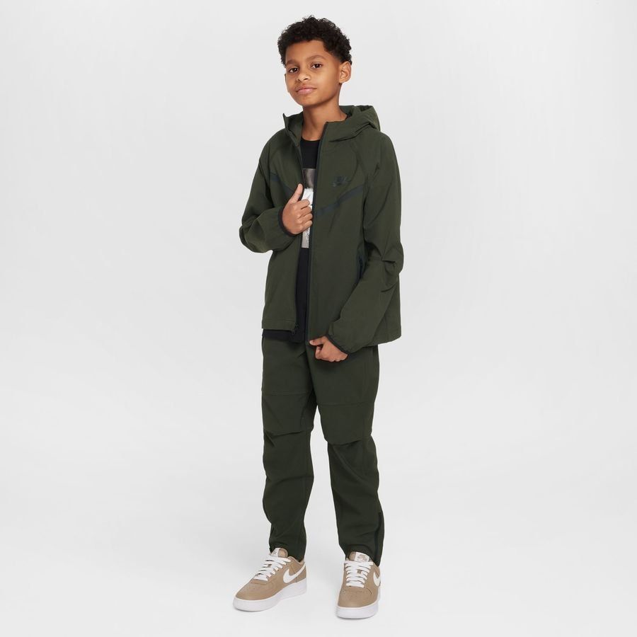 Nike Sweat à Capuche Woven Tech Fleece - Vert/Noir