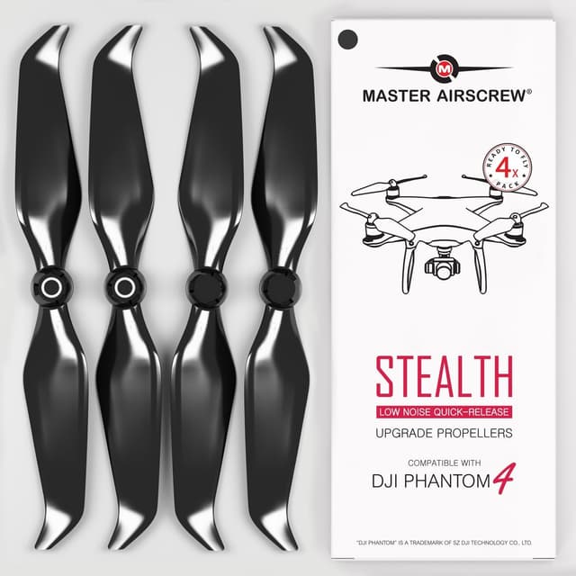 Master Airscrew Phantom 4 Stealth Prop sæt sort