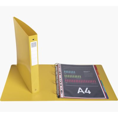 Exacompta BeeBlue - Classeur souple 4 anneaux - Dos 40 mm - A4 maxi - pour 275 feuilles - disponible dans différentes couleurs